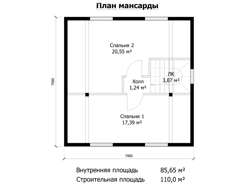Проект дома 80 46