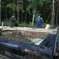 Монтаж ростверка