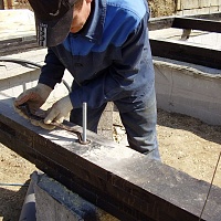 Крепление ростверка